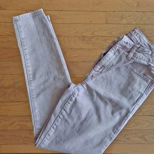 Womens American Eagle Lilac Skinny Stone Washed Jeans Size 8